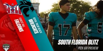 Max Griner will lead the Royal Palm Beach Wildcats on the field against visiting Forest Hill (West Palm Beach) on Friday night. [Photo via @maxwellgriner/X]