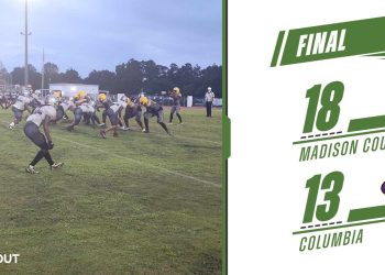 Madison County (Madison) had to keep away Columbia (Lake City) late to earn their third victory of the season at Tiger Stadium in Lake City, Fla. on September 13, 2024. [Hunter Williams/For FloridaHSFootball.com]