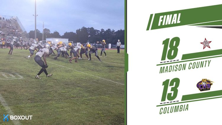 Madison County (Madison) had to keep away Columbia (Lake City) late to earn their third victory of the season at Tiger Stadium in Lake City, Fla. on September 13, 2024. [Hunter Williams/For FloridaHSFootball.com]