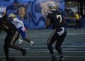 QB Mark Hanniford was among three athletes that stood out in the 2024 FHSAA Class 6A State Championship Game on Fri. Dec. 13, 2024, at South Dade Kia Field at Pitbull Stadium in Miami [Joshua Wilson/FloridaHSFootball.com]