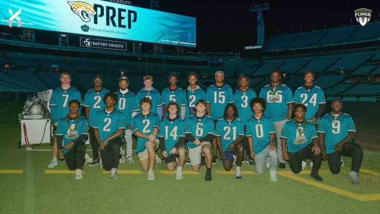 Jacksonville, Fla. — 2024 Jacksonville Jaguars ALL-PREP TOP 25 Team at the EverBank Stadium on December 19, 2024 [Photo Courtesy of the Jacksonville Jaguars]