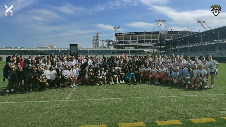 Teams across the state participated in the 2025 Jacksonville Jaguars Girls Flag Football Preseason Classic at the Miller Electric Center in Jacksonville, Fla. over the weekend. [Joshua Wilson/FloridaHSFootball.com]