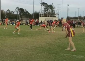 Strawberry Crest went up against Wiregrass Ranch on Saturday and captured a 28-6 victory. [Screen Capture via @SCHSFlag/X]