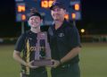 Adrienne Rivera, pictured here after Fort Pierce Central won their second district championship in 2024, is one of five athletes up for Space & Treasure Coast Girls Flag Football Player of the Week for Week 1 [@Adrienne_358/X]