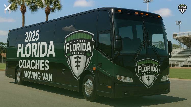 The 2025 Coaches Moving Van tracks all the changes across the state! [Graphic generated via DALL-E/ChatGPT using supplied logo and colors]