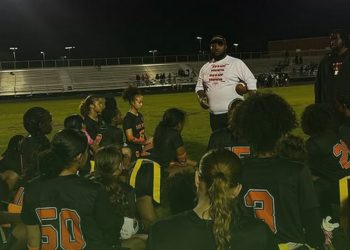 Seminole (Sanford) picked up a victory over Crooms Academy (Sanford) on Tue., Mar. 4, 2025. [Seminole High School Flag Football - @bokeyflagfb/Instagram]