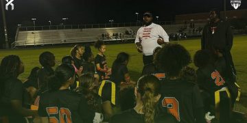 Seminole (Sanford) picked up a victory over Crooms Academy (Sanford) on Tue., Mar. 4, 2025. [Seminole High School Flag Football - @bokeyflagfb/Instagram]