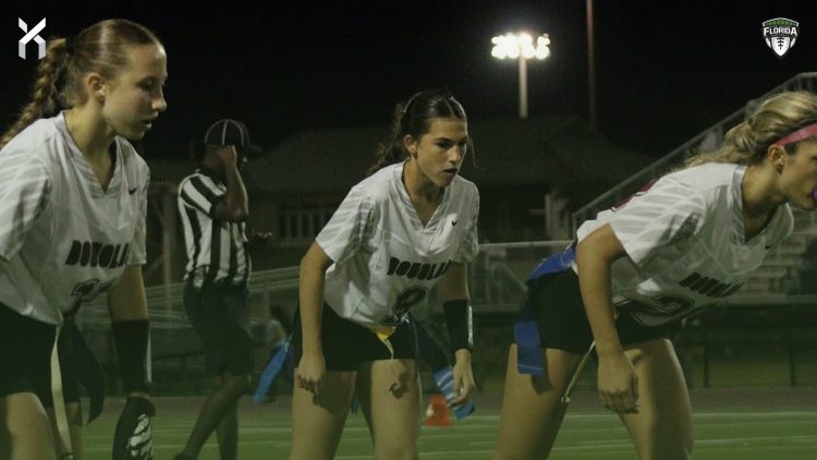 No. 19 Stoneman Douglas (Parkland) continues to roll through the season undefeated.  [Stoneman Douglas Flag Football - @msdflagfootball/X]