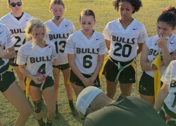 No. 23 Bloomingdale (Valrico) had a split week in some competitive matchups involving teams from South Florida. [Bloomingdale Flag Football - @BdaleFlag/X]