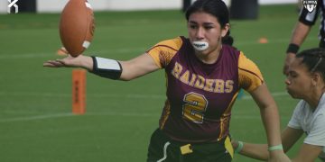 Crescent City ATH Paola Cruz is one of five athletes up for vote this week for Northeast Florida Girls Flag Football Player of the Week [Joshua Wilson/FloridaHSFootball.com]