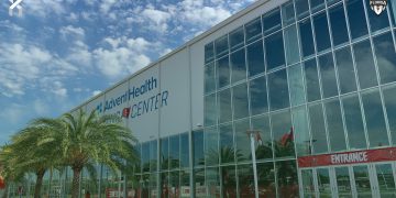 The AdventHealth Training Center at One Bucs Place in Tampa will host the 2025 FHSAA Flag Football State Championships next month. [Joshua Wilson/FloridaHSFootball.com]