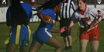 Newberry overcame a valiant effort from Florida Deaf & Blind (St. Augustine) in the District 1A-4 quarterfinals on Mon. April 14, 2025 [Joshua Wilson/FloridaHSFootball.com]
