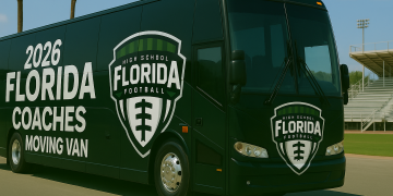 The 2026 Florida Coaches Moving Van tracks all the changes across the state! [Graphic generated via DALL-E/ChatGPT using supplied logo and colors]