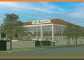 Rendering shows the planned Dream Finders Homes Athletic Performance Center on the Upper School San Jose campus. [Courtesy of The Bolles School]