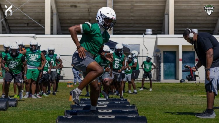 Evans has made significant moves in the FPRI rankings and has now made a late season surge after defeating Lake Mary last week [Instagram/Evans High School | DVT Progam]