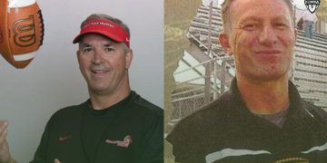Carey Metts (left) and George Wade (right) are currently leading Orangewood Christian and Eustis respectively. However, they are not expected to be the leaders in charge come the 2026 season [Courtesy of Orangewood Christian & X/@GWadeFF]