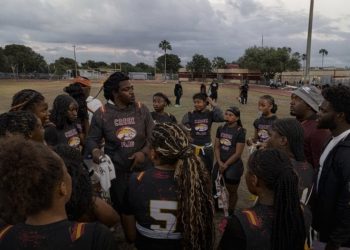 Coconut Creek stunned No. 14 St. Thomas Aquinas (Fort Lauderdale) to open the 2026 season on Tuesday. [Coconut Creek Flag Football/Instagram]
