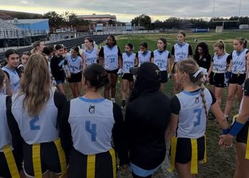 Hagerty (Oviedo) captured their first win of the new season on Monday over Pincrest Lakes Prep (Minneola). [Hagerty Flag Football/Instagram]