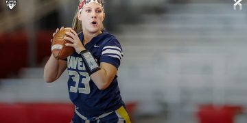 QB Gabby Werr for Alonso will help the No. 1 ranked team in Class 4A FPRI rankings defend their state championship in 2026. [Tori Richman/Tampa Bay Buccaneers]