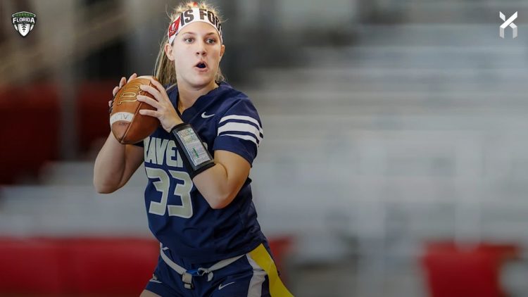 QB Gabby Werr for Alonso will help the No. 1 ranked team in Class 4A FPRI rankings defend their state championship in 2026. [Tori Richman/Tampa Bay Buccaneers]