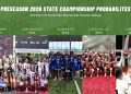 Robinson (Tampa), Miami Edison, Wildwood, Seminole Ridge, and Alonso lead with the best probabilities for winning a flag football state championship in 2026. [Robinson Flag Football/Instagram; Miami Edison Flag Football/Instagram; Wildwood Flag Football/Instagram; Seminole Ridge High School/Instagram; Alonso Flag Football/Instagram]