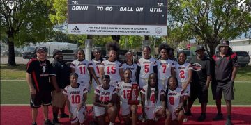 Miami Edison, which captured their first flag football state championship in 2025 will be among the top teams in South Florida to start off the 2026 season. [Miami Edison Flag Football/Instagram]