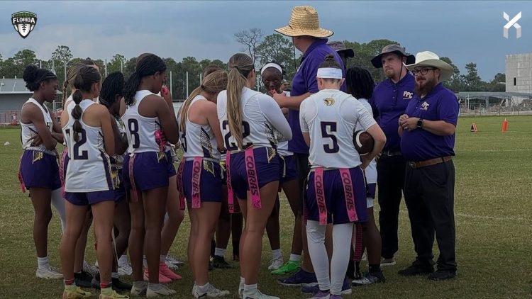 Fort PIerce Central is rated the top team in the Space & Treasure Coast Region to start the 2026 Flag Football Season [Fort Pierce Central HS Flag & Shots By Sophie/Instagram]