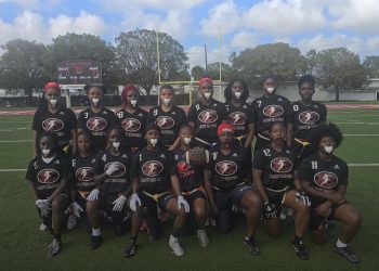 Defending Class 1A State Champion Miami Edison is the top ranked team in Class 1A entering districts and looks poised to make another run at the title over the next month. [Vincent Hall/Miami Edison Head Flag Football Coach]